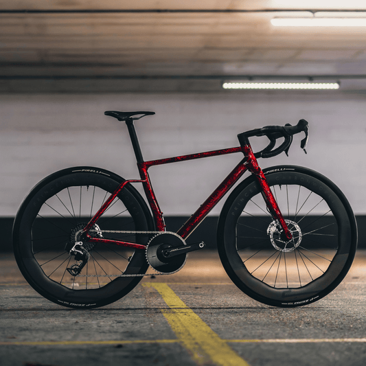 Vielo R+1 Atelier - Marble Red - Wireless 1x Road bike SRAM Red