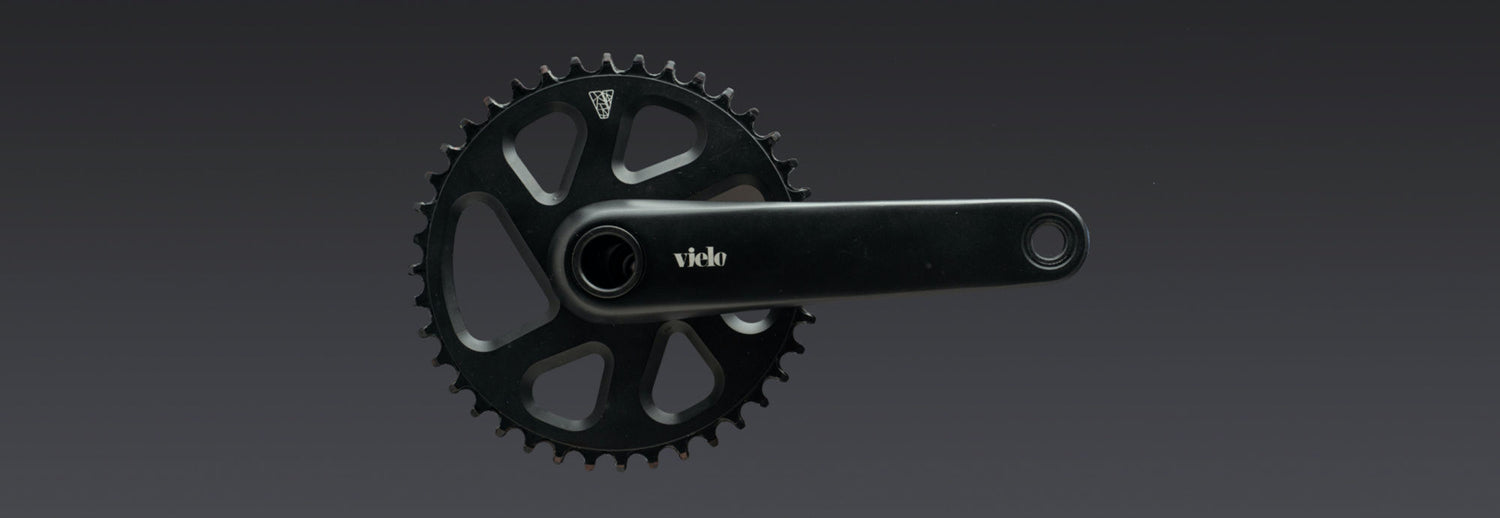 1x Crankset chainset - Vielo Bikes UK - Cranks