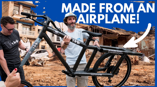 Supporting Valencia with Cargo bikes made from Airplane parts