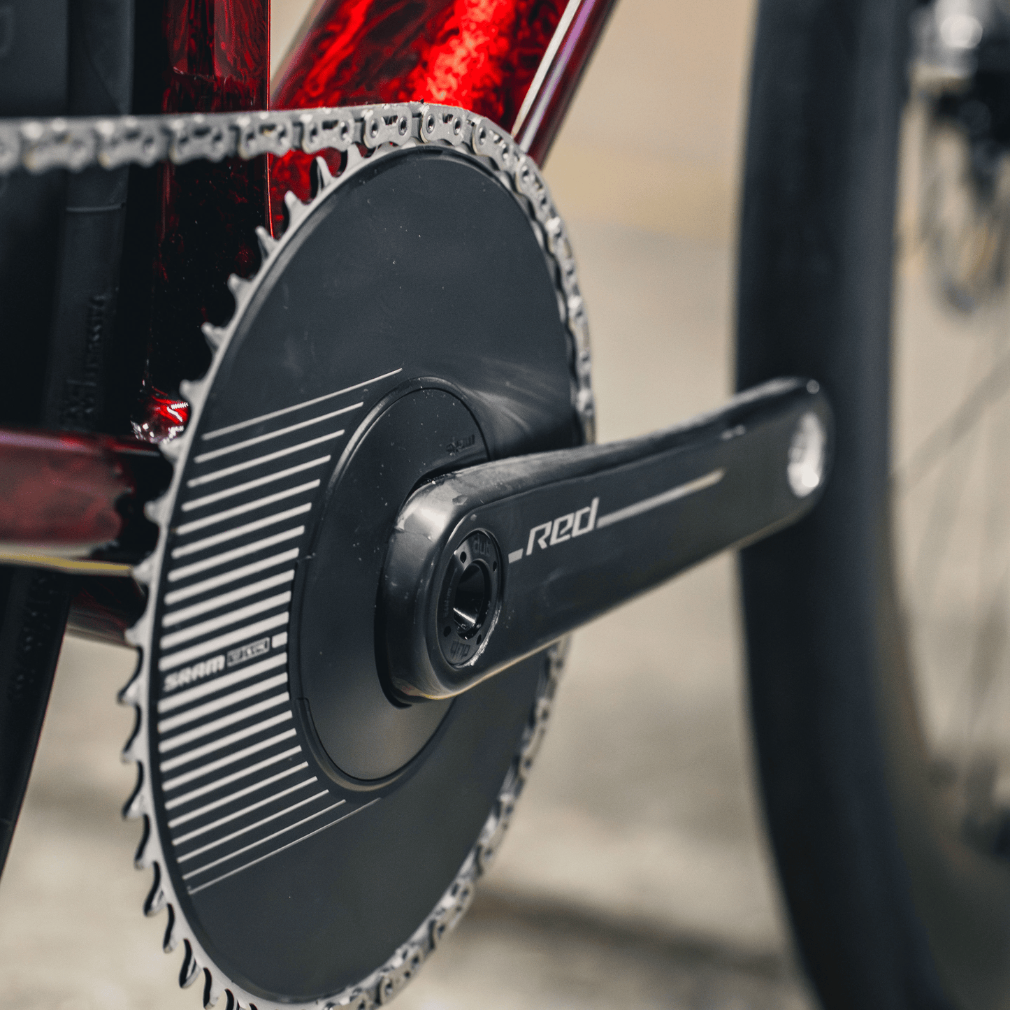 Vielo R+1 Atelier - Marble Red - Wireless 1x Road bike SRAM Red