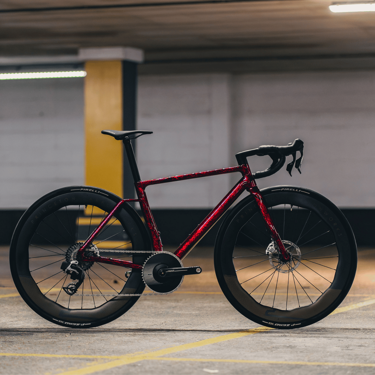 Vielo R+1 Atelier - Marble Red - Wireless 1x Road bike SRAM Red