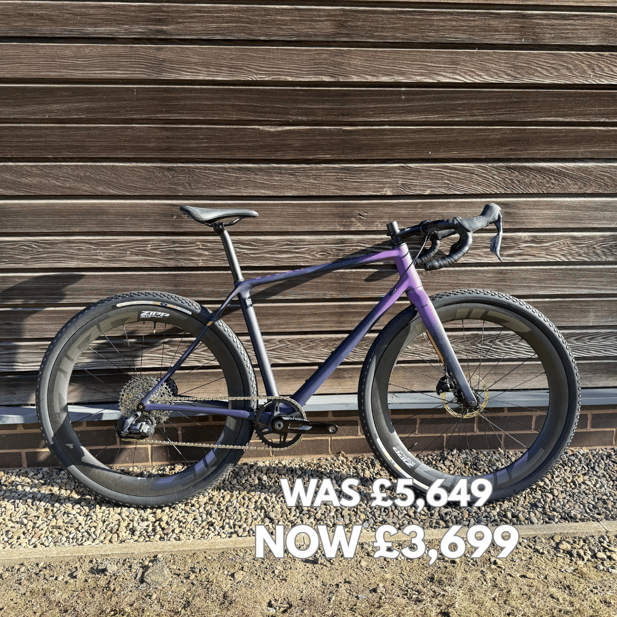 Vielo V+1 Midnight Ex Demo - Medium Sram Rival 12 speed wireless shifting and Zipp 303s xplr wheels