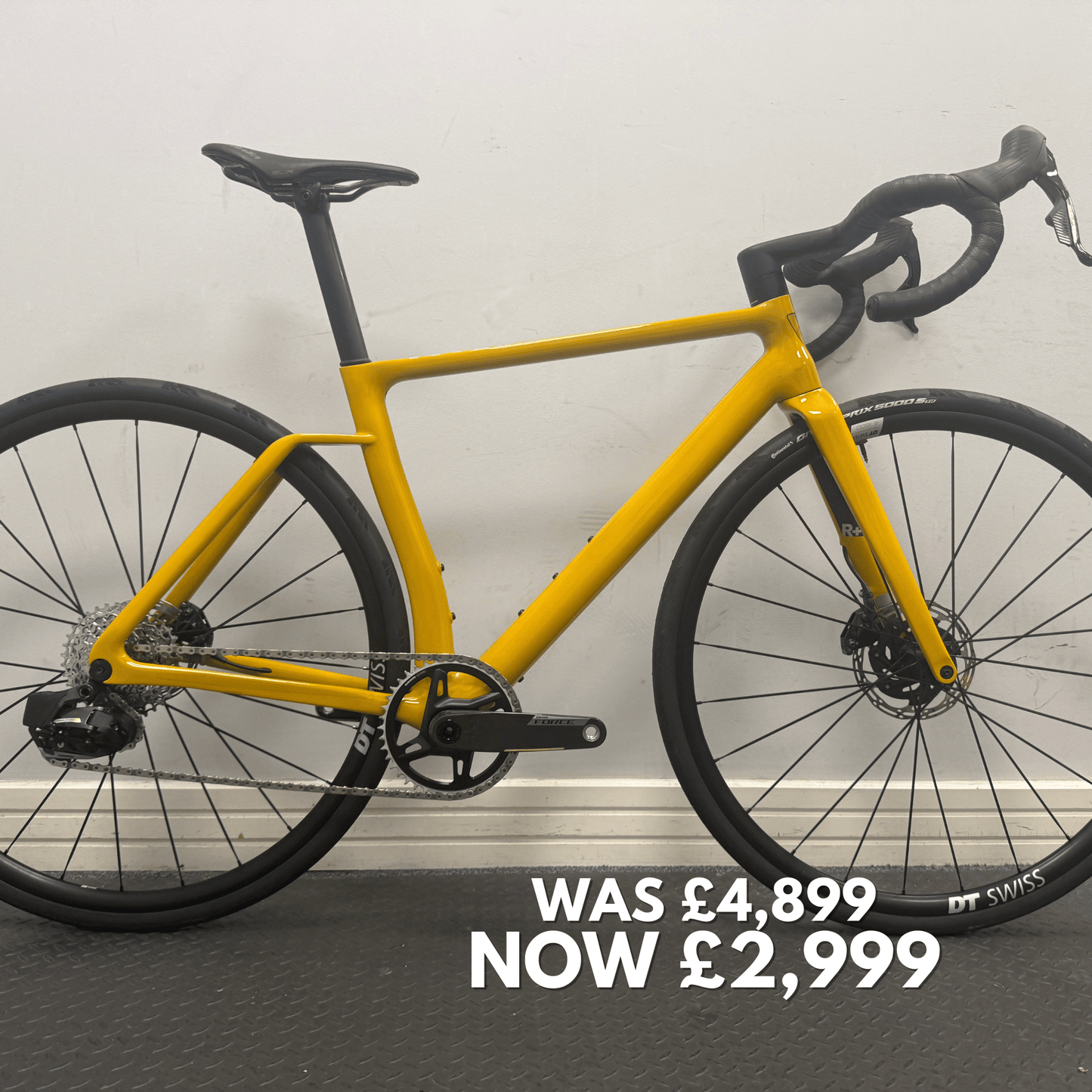 Vielo R+1 Small Mustard with Sram Rival / Force AXS 12 speed DT Swiss E1800 wheels