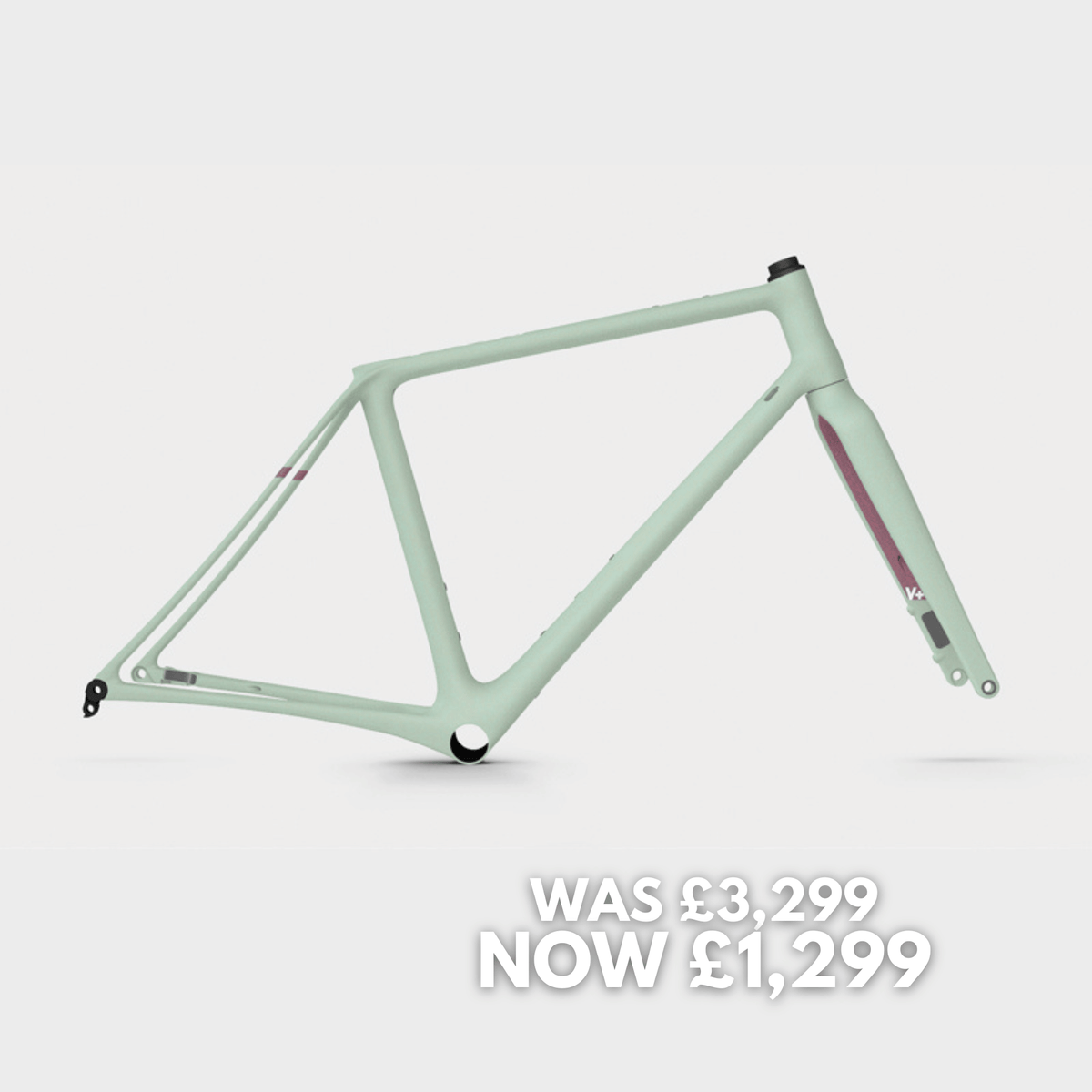 V+1 Strato Frameset - Frost Green - Size XL